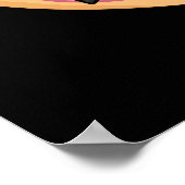 Do-Nerd Funny Nerdy Donut Pun Dark BG Poster (Ecke)