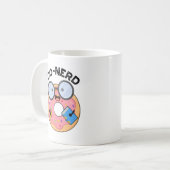 Do-Nerd Funny Nerdy Donut Pun Kaffeetasse (Vorderseite Links)