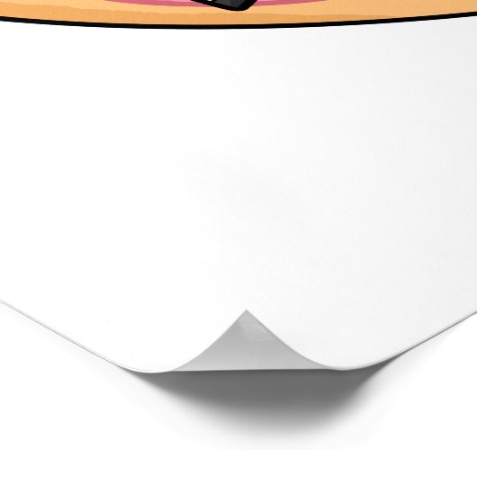 Do-Nerd Funny Nerdy Donut Pun Poster (Ecke)