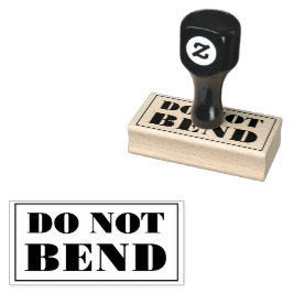Do Not Bend Artwork Paper Envelope Message Gummistempel
