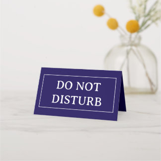 DO NOT DISTURB | 4" x 3.5" Folded Place Card Platzkarte