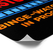 Do Not Disturb Binge Watching Tv Shows Poster (Ecke)