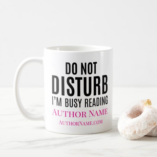 Do Not Disturb I'm Reading Kaffeetasse (Mit Donut)