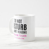 Do Not Disturb I'm Reading Kaffeetasse (Vorderseite Links)