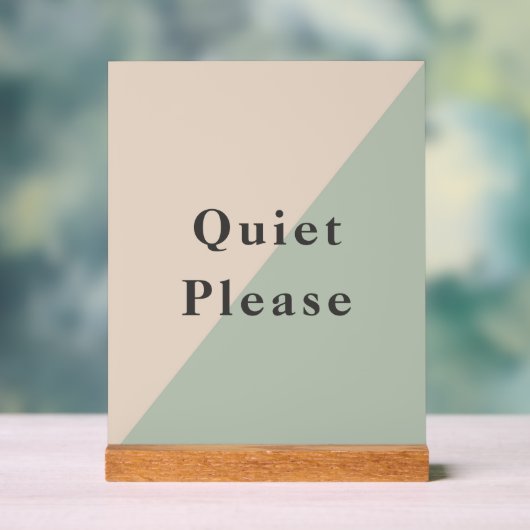 Do Not Disturb Quiet Please Productivity Acrylschild (Neutral)