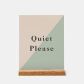 Do Not Disturb Quiet Please Productivity Acrylschild (Vorderseite)