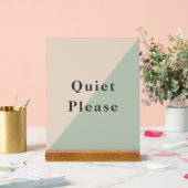 Do Not Disturb Quiet Please Productivity Acrylschild (Hochzeit)