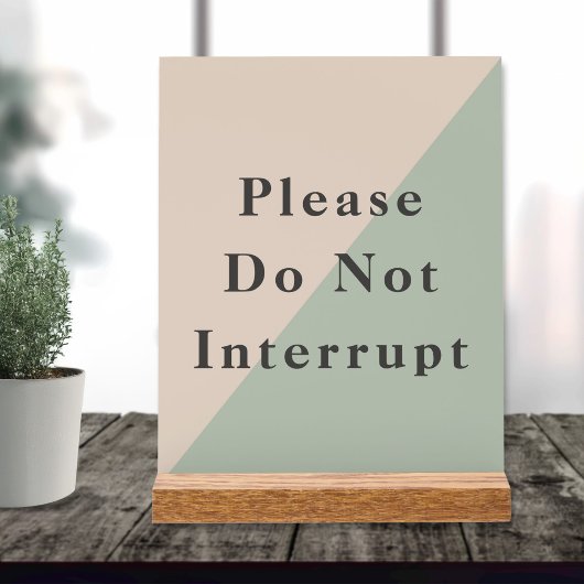 Do Not Disturb Quiet Space Productivity Acrylschild