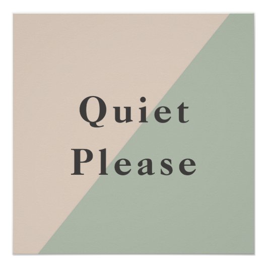 Do Not Disturb Quiet Space Productivity Poster (Vorderseite)