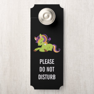Do Not Disturb Süßer Frankenstein Einhorn Hallowee Türanhänger
