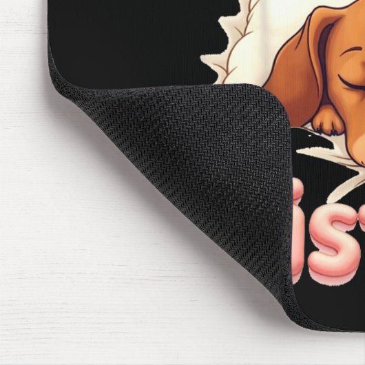 Do Not Disturb Wiener Dog Funny Dachshund Pajamas  Mousepad (Ecke)