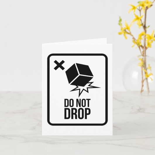 Do not drop karte (Gelbe Blume)