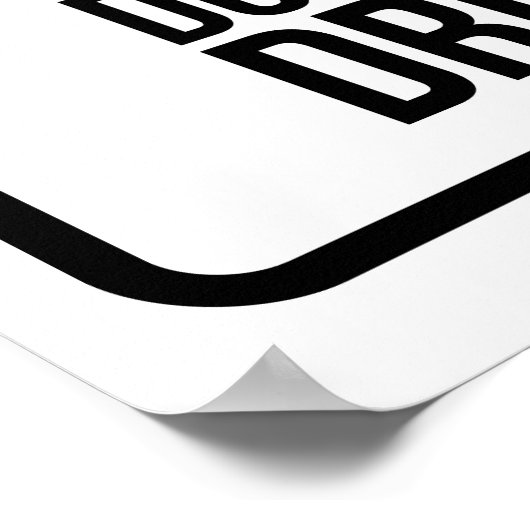 Do not drop poster (Ecke)