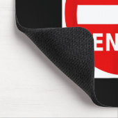 Do Not Enter Street Traffic Sign S  Mousepad (Ecke)