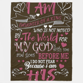 Do Not Fear" Religious Fleece Blanket