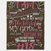 Do Not Fear" Religious Fleece Blanket (Vorderseite)