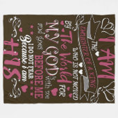 Do Not Fear" Religious Fleece Blanket (Vorderseite (Horizontal))