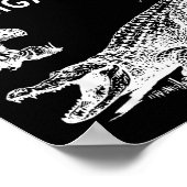 Do Not Feed Hallucinogens To The Alligators Funny  Poster (Ecke)