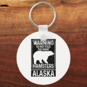 Do Not Feed The Giant Hamsters Grizzly Bear Funny Schlüsselanhänger (Vorderseite)