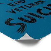 Do Not Give In To The War Within End Veteran Suici Poster (Ecke)