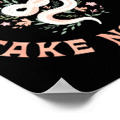 Do Not Harm Take No Funny Sarcastic Quotes Sarcasm Poster (Ecke)