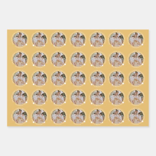 Do Not Open Until Christmas Gold Geschenkpapier Set (Vorderseite 2)