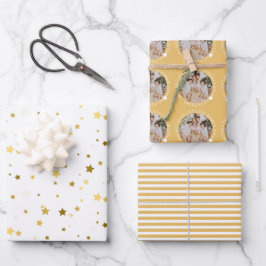 Do Not Open Until Christmas Gold Geschenkpapier Set