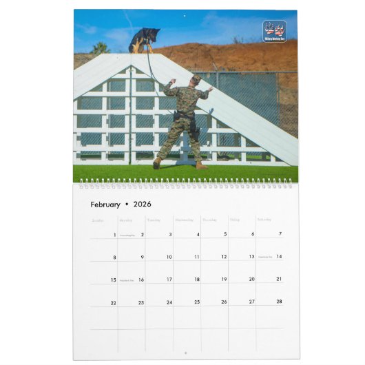 "DO NOT PET" - Kalender der militärischen Arbeitsl (Feb 2026)