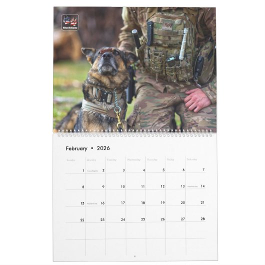 "DO NOT PET" - Kalender der militärischen Arbeitsl (Feb 2026)