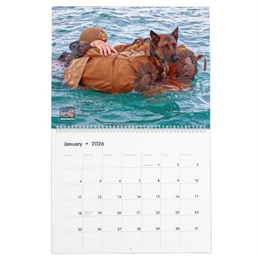 "DO NOT PET" - Kalender der militärischen Arbeitsl (Jan 2026)