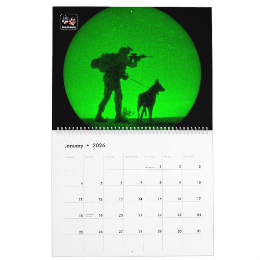 "DO NOT PET" - Kalender der militärischen Arbeitsl (Jan 2026)