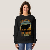 Do Not Pet The Fluffy Cows Bison_3 Sweatshirt (Vorne ganz)