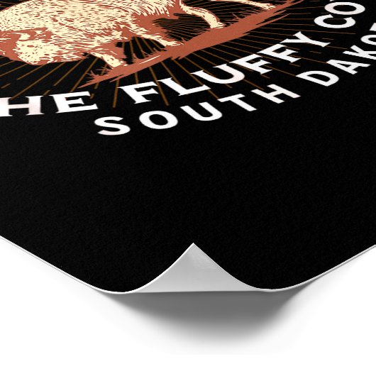 Do Not Pet The Fluffy Cows South Dakota Quote Funn Poster (Ecke)