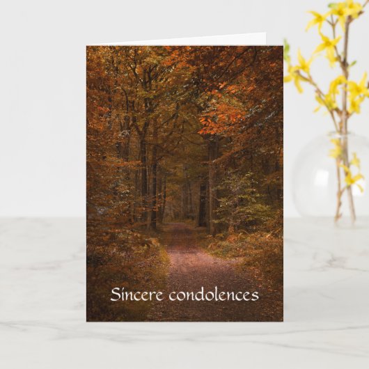 Do Not Stand at My Grave and Weep Condolence Karte (Gelbe Blume)