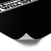 Do Not Start With-me You Will Not Win Funny Quote  Poster (Ecke)