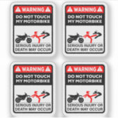 Do not touch my motorbike aufkleber (Vorderseite)