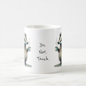 Do. Not. Touch. Whimsical Badger Kaffeetasse (Mittel)