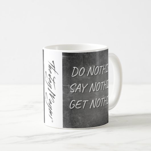 "Do Nothing"-Tasse Kaffeetasse (VorderseiteRechts)