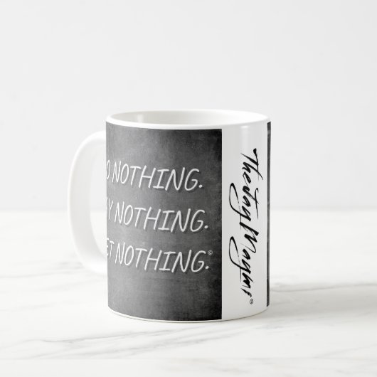 "Do Nothing"-Tasse Kaffeetasse (Vorderseite Links)