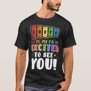 Do Re Mi Fa So Freue Mich Dich Zu Sehen Musiklehre T-Shirt