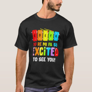 Do Re Mi Fa So Freue Mich Dich Zurück In Der Schul T-Shirt