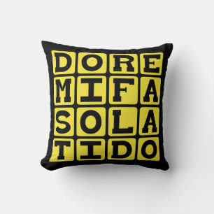 Do Re Mi Fa So La Ti Do, Noten der Tonleiter Kissen