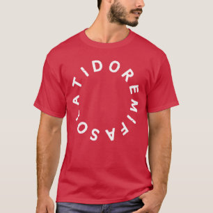 Do Re Mi Fa So Lai Do Solfege Kreis Sänger Musici T-Shirt