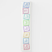 "Do Re Mi" Full Octave Solfege Musical Baby Blocks Banner (Vertikal)