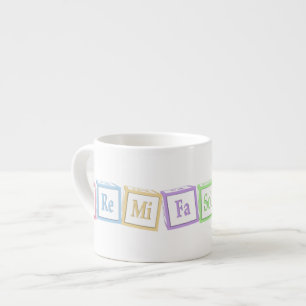 "Do Re Mi" Full Octave Solfege Musical Baby Blocks Espressotasse