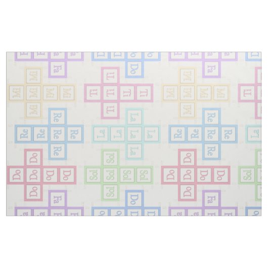 "Do Re Mi" Musical Baby Blocks 4" Nähmuster Stoff (Yard (91,4 cm))