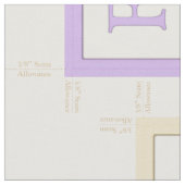 "Do Re Mi" Musical Baby Blocks 4" Nähmuster Stoff (Nahaufnahme)