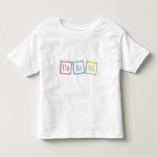 "Do Re Mi" Solfeggio Baby Blocks Musical Kleinkind T-shirt