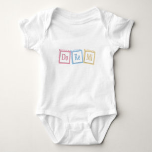 "Do Re Mi" Solfeggio Baby Blocks Musical Strampler