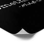 Do Soing Michelle Obama - Uni-Erwachsene, Schwarz, Poster (Ecke)